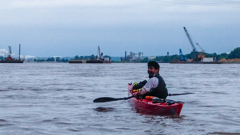 Illustration for article titled Paddling The Mississippi During Flood Season